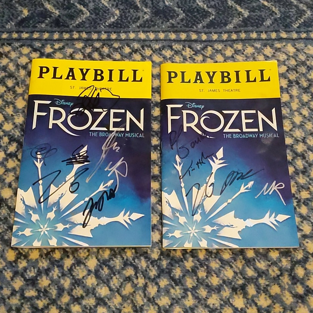 Frozen Broadway Playbills